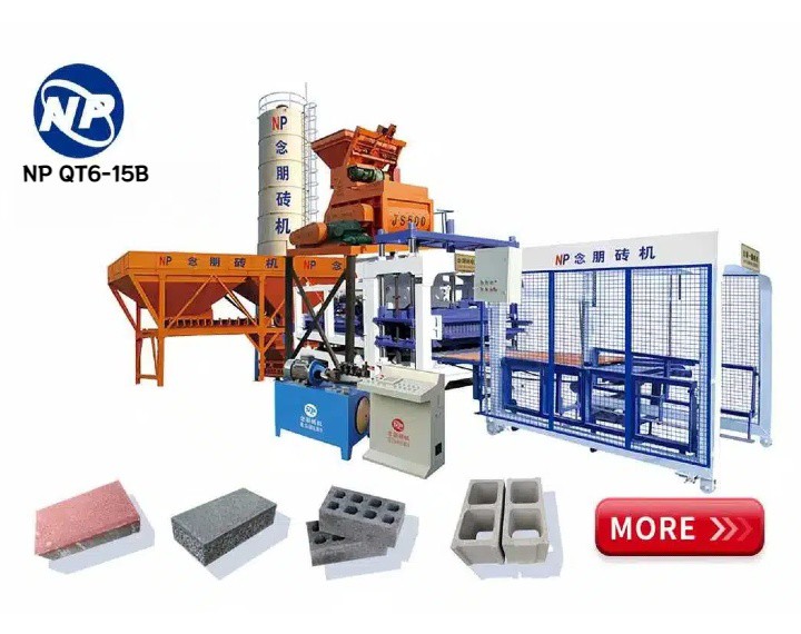 QT6-15B Fully Automatic Cement Block Machine