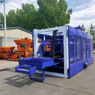 Machine à briques colorées pour trottoirs